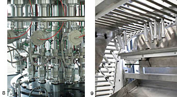 8. Gel Filler - 9. Sorting unit for bag-on-valves